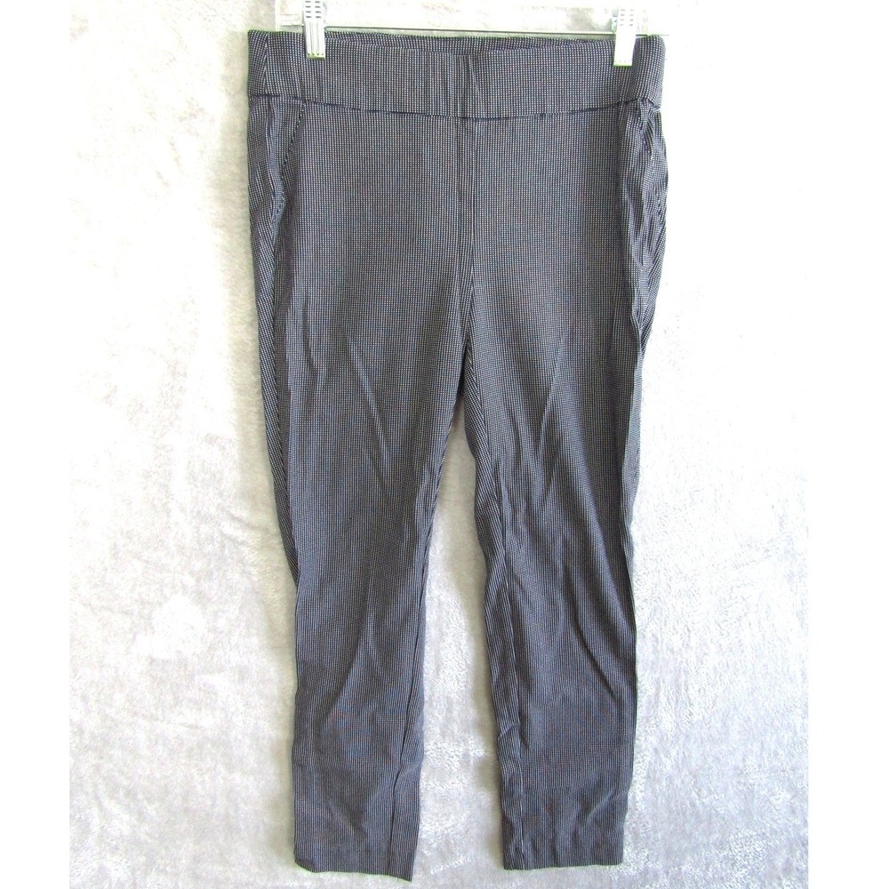 JONES NEW YORK SIGNATURE Black White Gingham Stretch Pants Women's‎ Size 6 Work